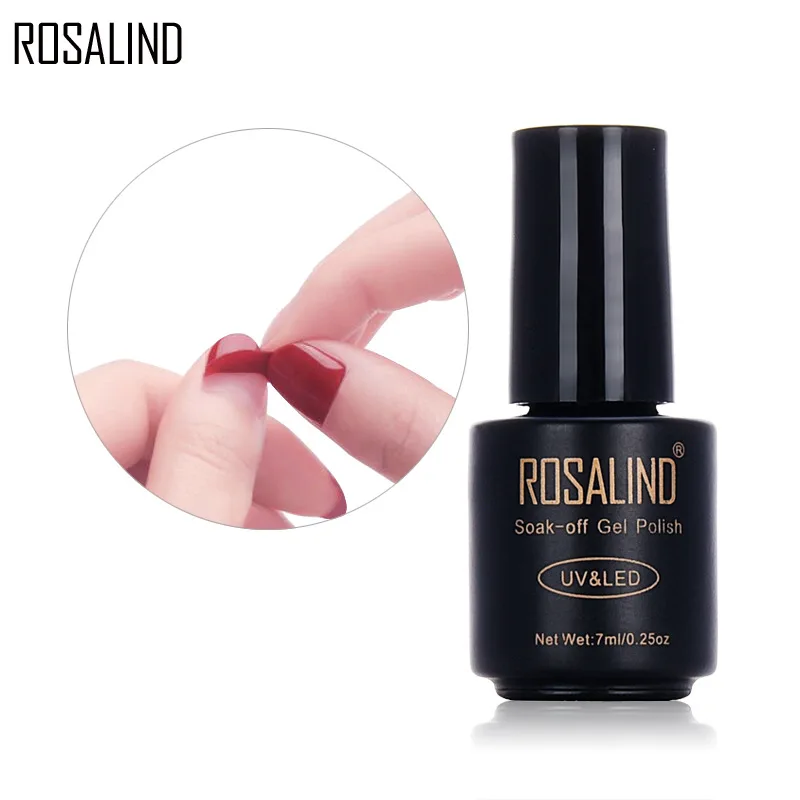 

ROSALIND Gel 1S Peel Off Gel Nail Polish No Need Remover Multi-Use Primer Gel Varnish Tear to Remove UV Glitter Nail Art MA065
