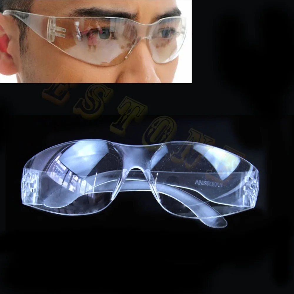 

Clear Protective Eye Goggles Transparent Chemistry Lab Anti-radiation Glasses