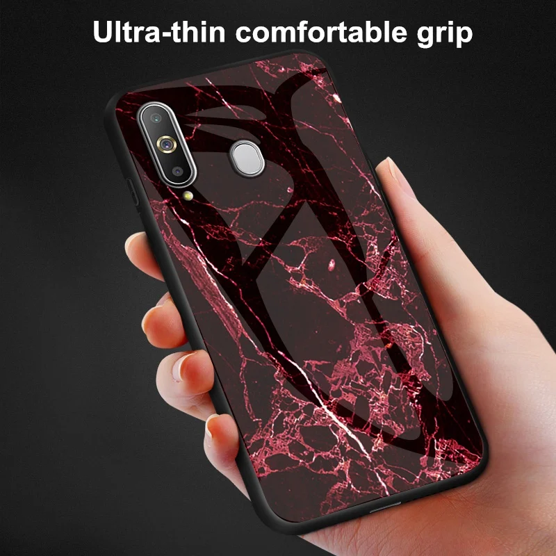 For Samsung Galaxy A60 Case Marble Tempered Glass Soft Silicone Bumper Back Cover For Samsung A60 Phone Case Glossy Capa Fundas For Samsung Galaxy A60 Case Marble Tempered Glass Soft Silicone Bumper Back Cover For Samsung A60 Phone Case Glossy Capa Fundas