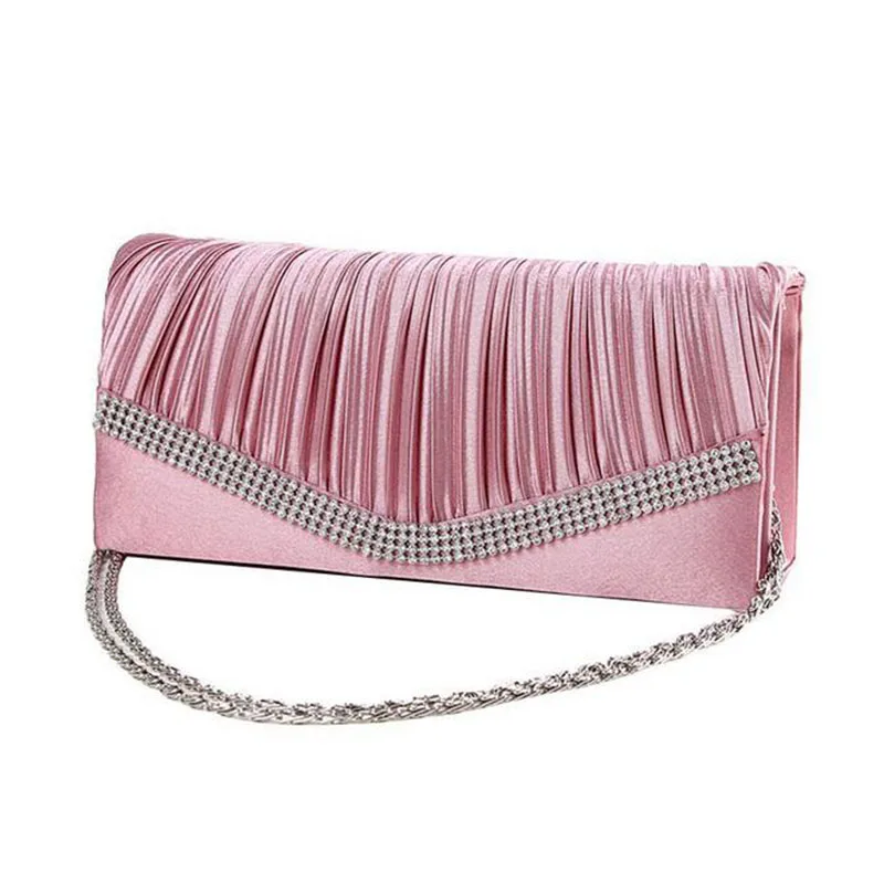 Best 2016 Women Satin Rhinestone Evening Clutch Bags Ladies Day