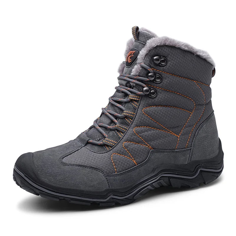 

Warm Men Hiking Shoes Waterproof Leather Shoes Climbing & Fishing Shoes New Popular Outdoor Shoes Men High Top Winter Boots