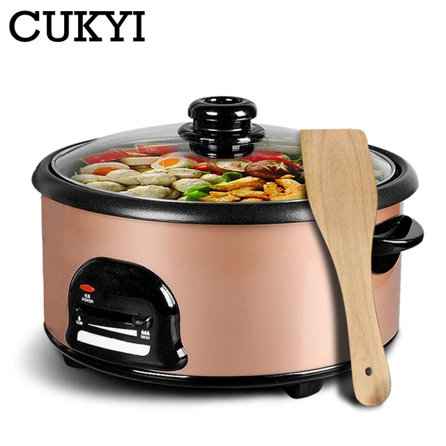CUKYI 2.8L Multifunction Electric Hotpot Mini noodles cooker non stick