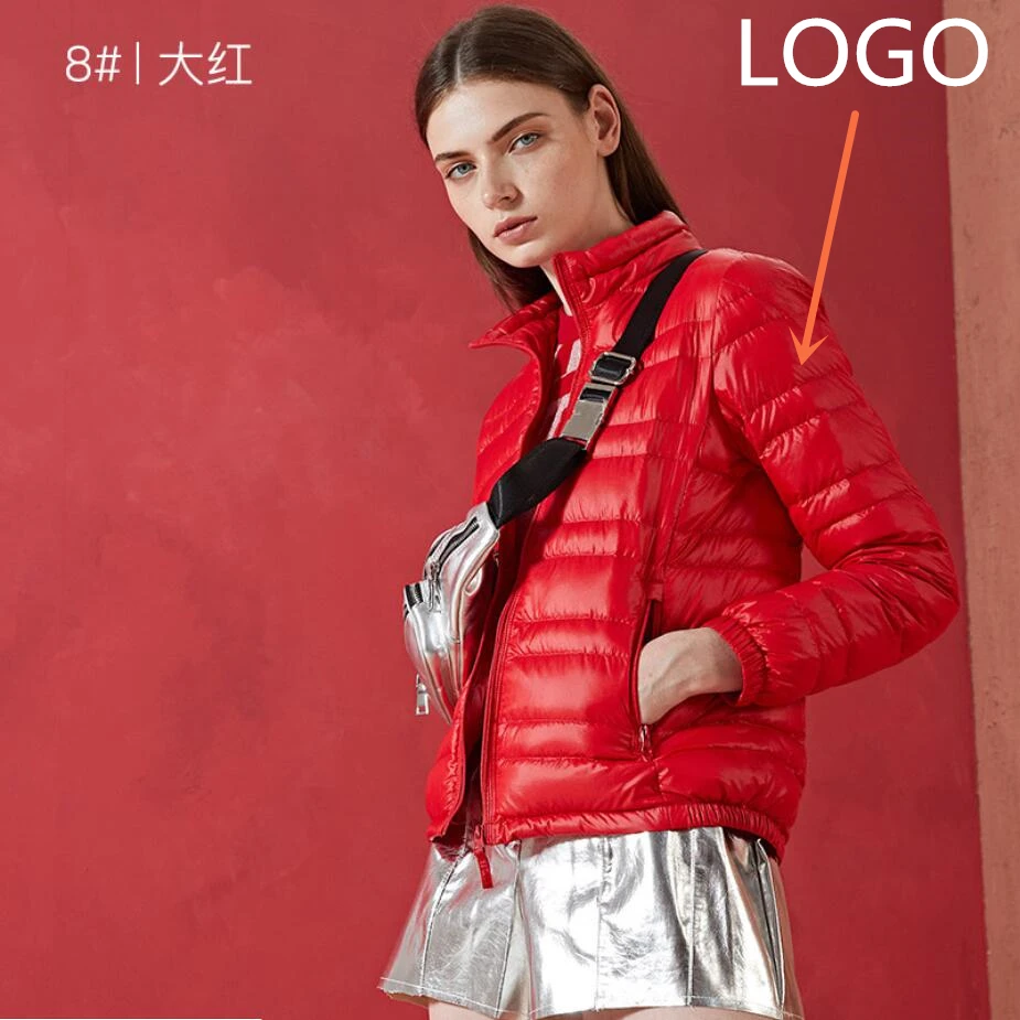 

Down jacket female 2019 new thin section short paragraph ladies women's winter 3XL winter women's jacket