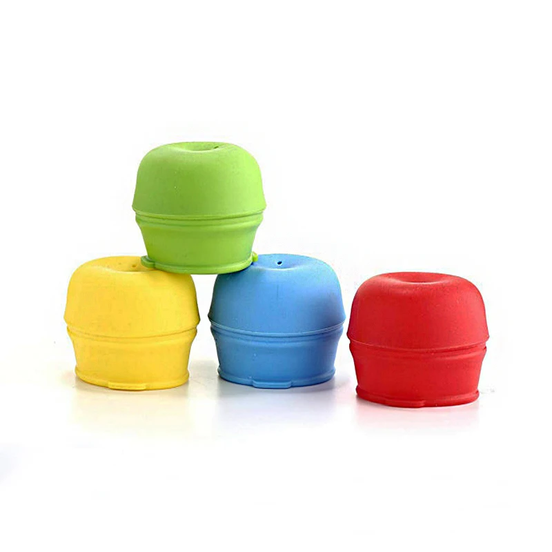 Foldable Silica Gel Pipette Cup Cover Applicable Baby 4 PCS silicone straw cup lid bottle accessories silicone baby feeding bottle