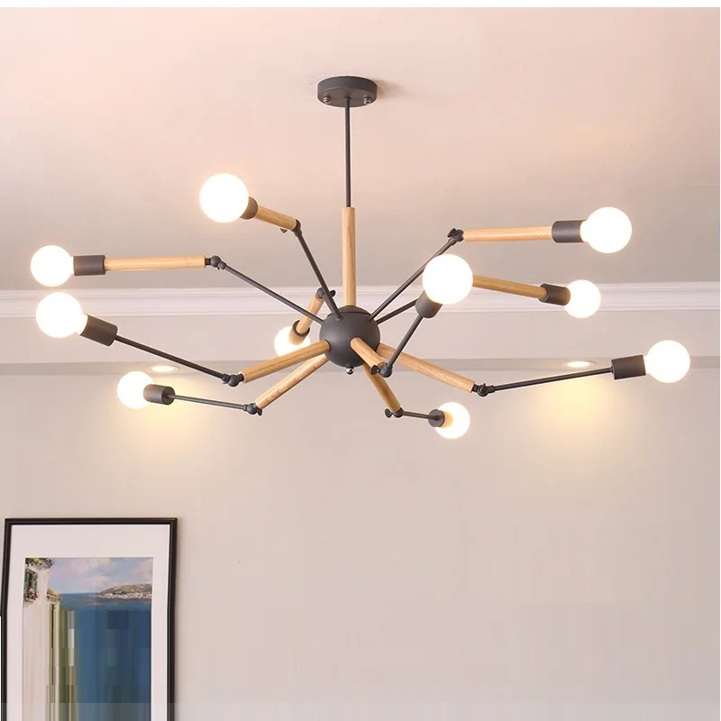  Vintage Modern LED Chandelier Spider Lustre E27 Livingroom Lighting For Kitchen Restaurant Chandeli - 32933976360