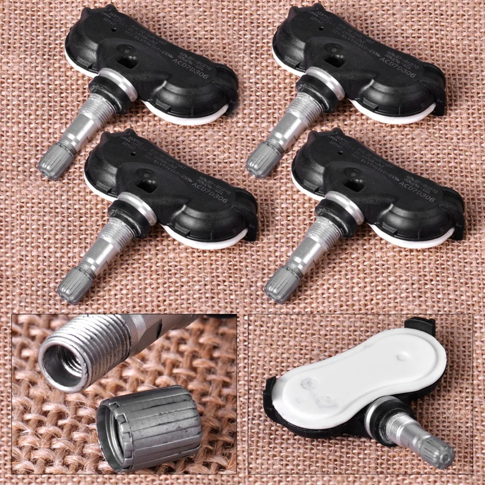 

CITALL 4PCS Tire Pressure Monitor Sensor TPMS 42607-0C070 426070C070 for Acura TL ZDX Toyota Sienna Tundra 2010 2011 2012 2013