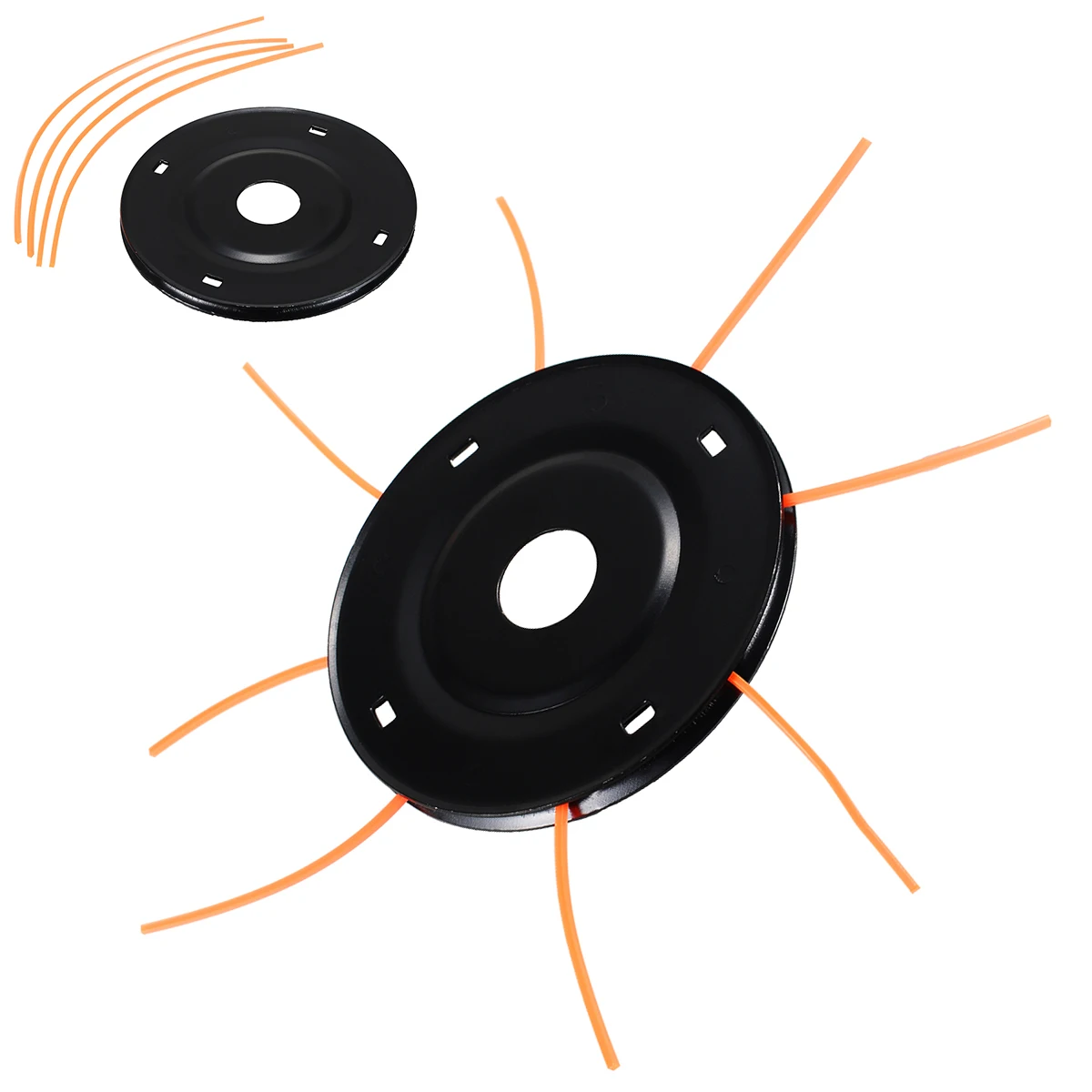 Metal Grass Trimmer Head with 4 Lines Brush Cutter Head Thread Nylon Grass Cutting Line Head Tool Accessories