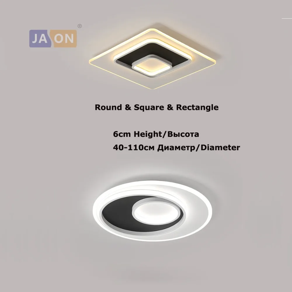 LED Modern Acryl Iron Round Square 6cm Thin Black Eye LED Lamp.LED