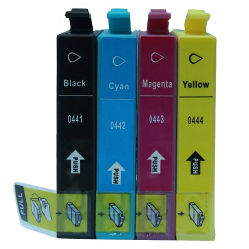 Replacement T0441 E 441 T0444 Ink Cartridges For Epson Stylus C64 C66