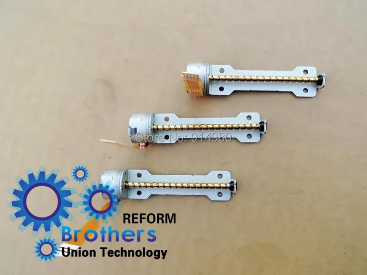 NEW 3 6V 2 phase 4 wire stepper motor with screw drive for miniature engraving machine