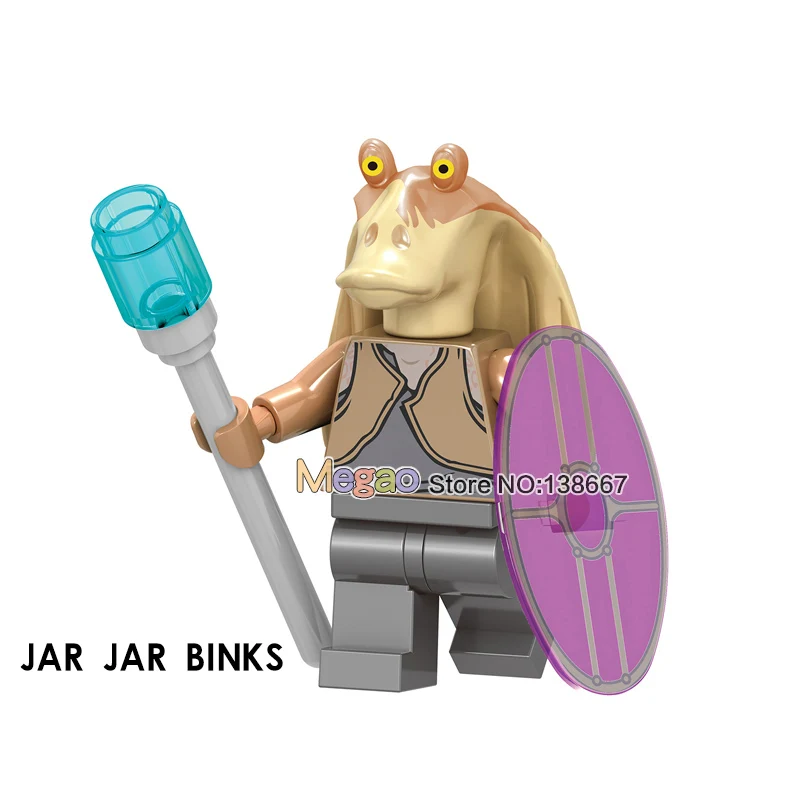 

Single Sale Jar Jar Binks C019 Darth Emperor's Royal Guard Building Blocks Children Gift Toys