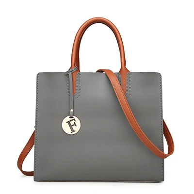 Роскошная сумка, набор женских сумок, дизайнерская сумка-тоут, женские ручные сумки для женщин, композитная сумка на плечо, брендовые кошельки и сумки - Цвет: gray