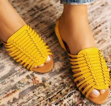 New Weaving Women Sandals Summer Fish Mouth Rome Flat Sandals Ladies Shallow Hollow Slip On Casual Shoes Woman Shoes Dropship цена New Weaving Women Sandals Summer Fish Mouth Rome Flat Sandals Ladies Shallow Hollow Slip On Casual Shoes Woman Shoes Dropship цены онлайн
