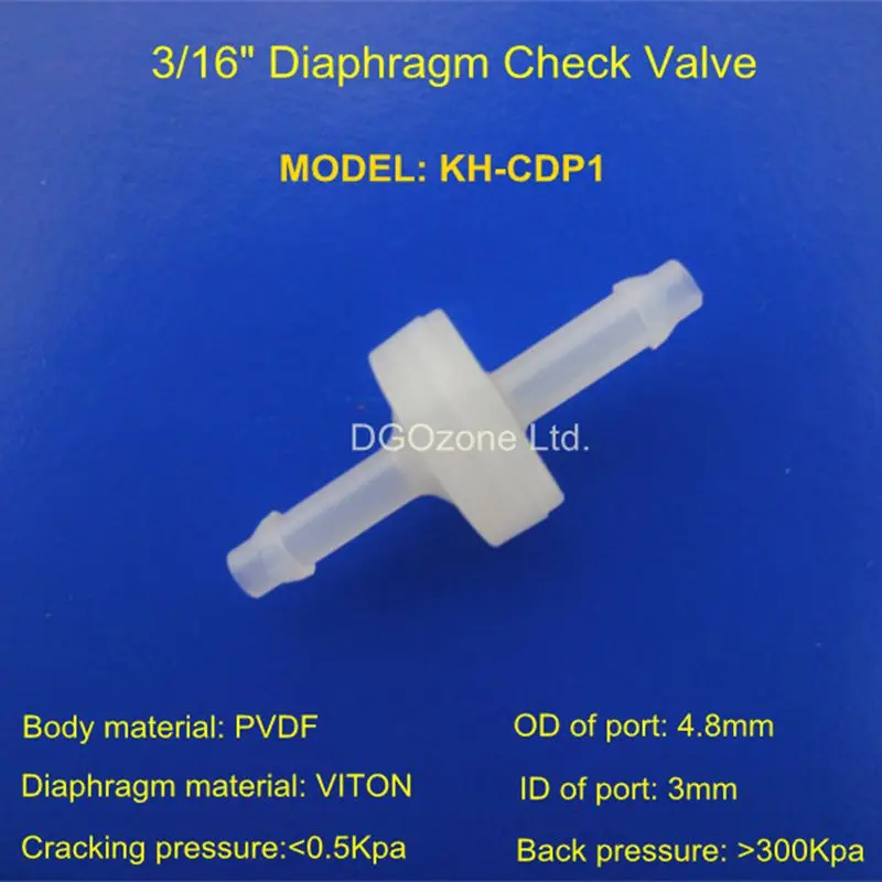 

Free shipping PVDF plastic check valve non return valves 3/16" to 1/4" DGOzone