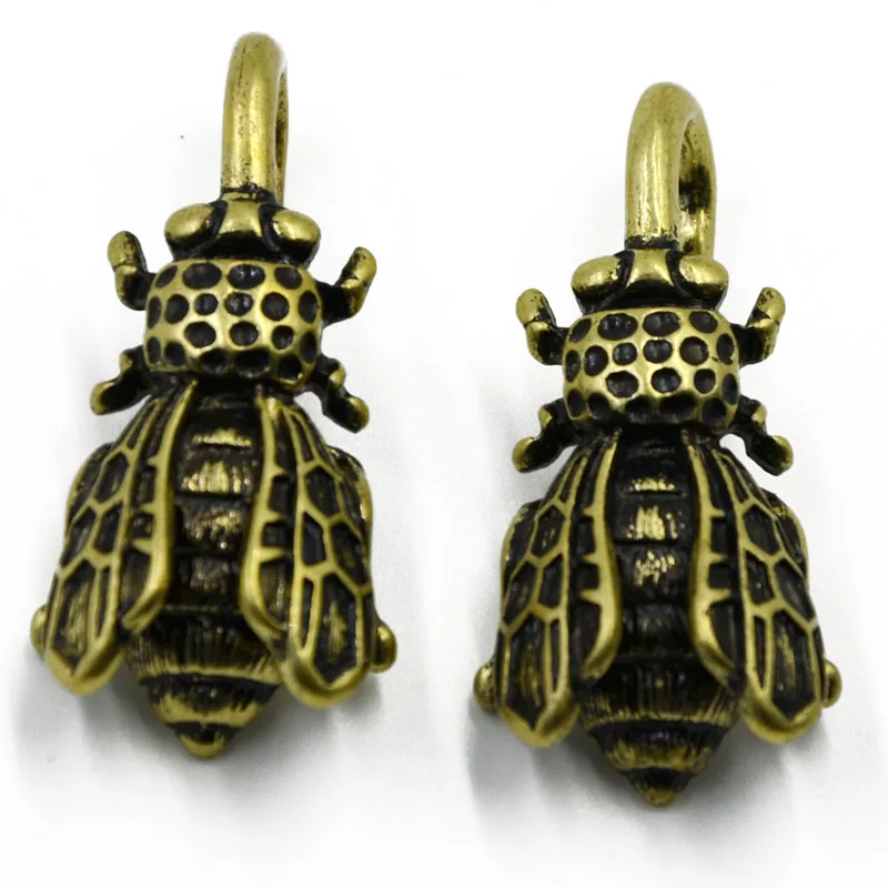 Showlove-2Pc латунные пчелиные ушные утяжелители в племенном античном кольце серьги пирсинг ювелирные изделия