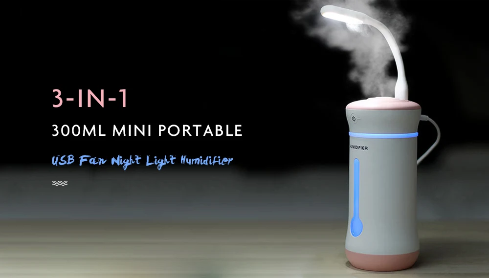 Мини-увлажнитель воздуха в форме чашки увлажнитель воздуха увлажнитель Воздуха бесшумный Красочный ночник тумана для дома автомобиля