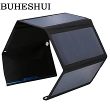 BUHESHUI Foldable 28W Solar Panel Charger Bag Dual USB Output Portable Sunpower Solar Charger For 5V Device Free Shipping