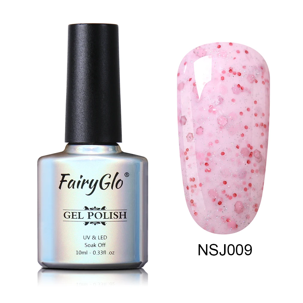 FairyGlo 10 мл сырный песок Гель-лак для ногтей замочить от длительного действия Гель-лак для маникюра УФ-гель для ногтей Полупостоянный лак - Цвет: NSJ009