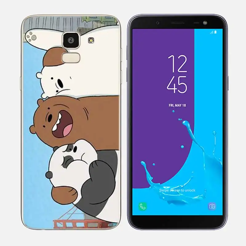 Мягкий силиконовый чехол для телефона медведях для samsung Galaxy j8 j7 j6 j5 j4 j3 Prime Plus - Цвет: Style 13