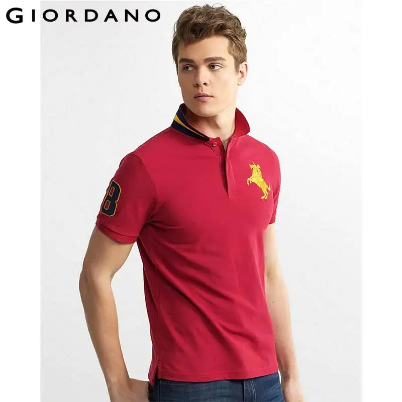 Giordano Men Polo Napoleon Embroidery 