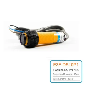 

M18 Inductive Photoelectric Switch 3 Cables DC PNP NO Diffuse Reflection Photoelectric Switch E3F-DS10P1