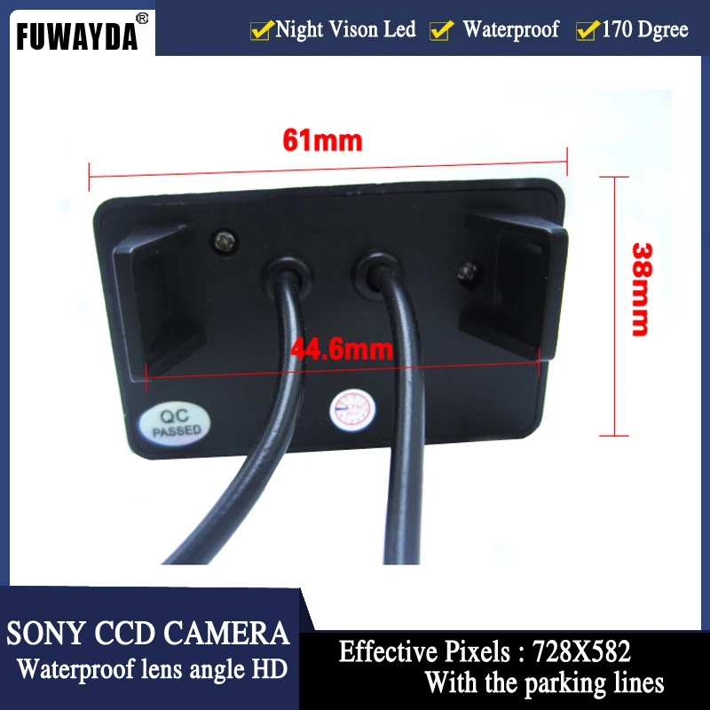 Автомобильное зеркало заднего вида FUWAYDA SONY CCD для Peugeot 206 207 306 307 308 406 407 5008 Partner Tepee|car
