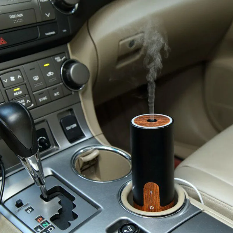 Деревянный USB Автомобильный увлажнитель воздуха ультразвуковой - Цена: 