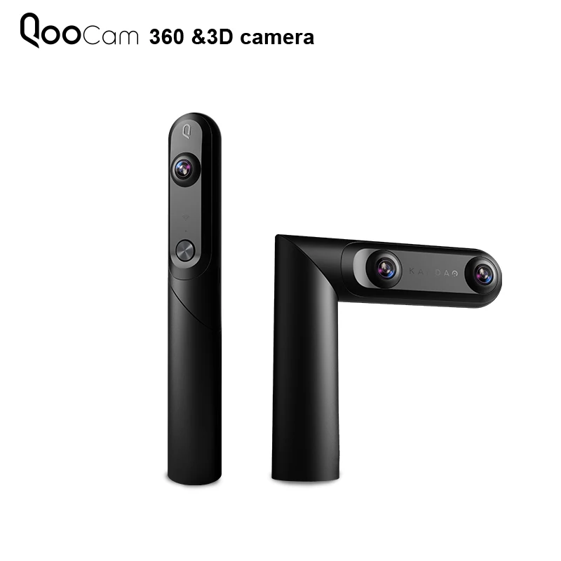 QooCam 4K 360 камера 3D VR 180 Вращающийся 3 объектива действие kamera видео стабилизация Универсальный держатель для сотового телефона 120 FPS медленное движение 3D фото