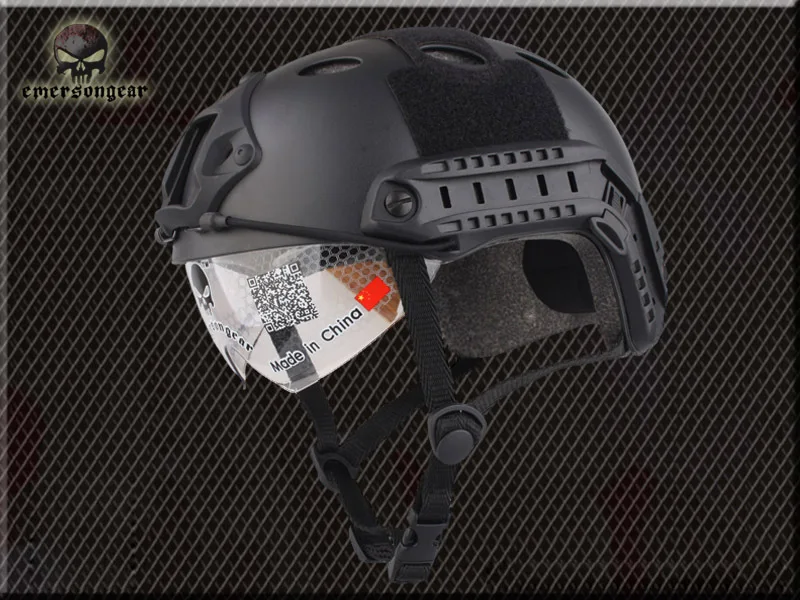 Emerson Fast шлем Пейнтбол шлем для бейсджампинга с защитный шлем Военная тактика шлем Вечерние Маски - Цвет: PJ   BK