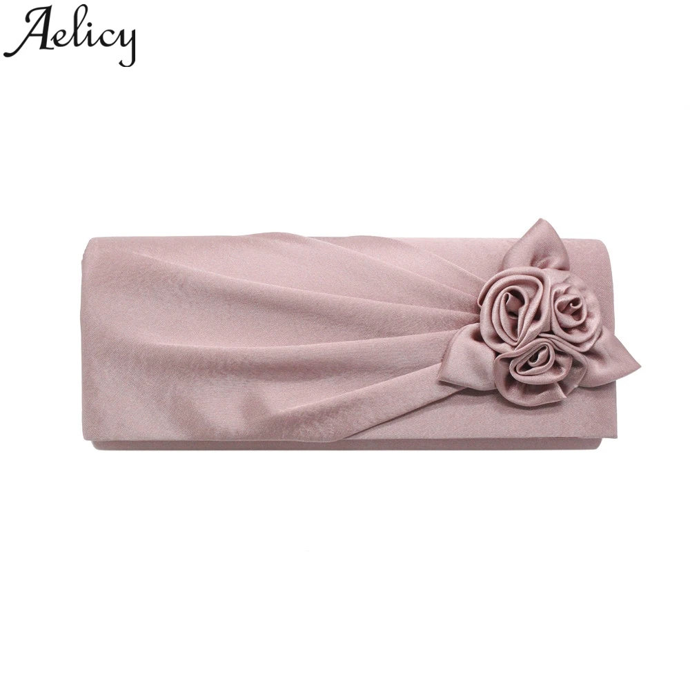 Aelicy 2019 أزياء المرأة الصلبة زهرة التطريز كوكتيل حزب حمل يدّ حقائب سهرى حقائب سلسلة حقيبة الكتف الفاخرة