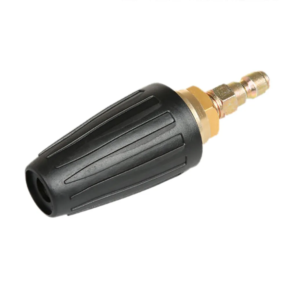 Pressure Washer Rotating Turbo Spray  Nozzle 3000 PSI ,14'' Quick Connect Plug Ceramic core rotating lotus nozzle #4m10 (4)