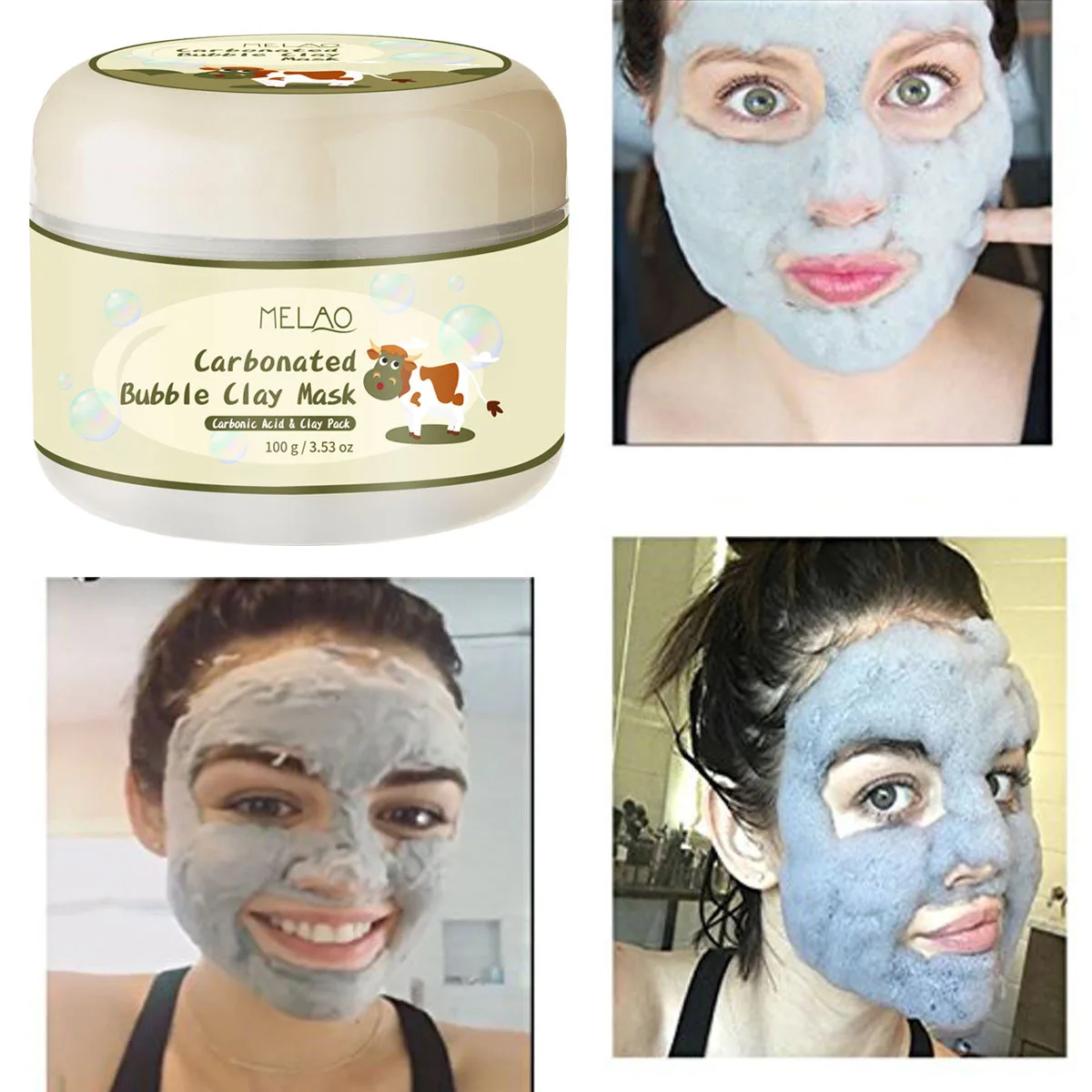 

Carbonated Bubble Clay Mask Winter Deep Cleaning Moisturizing Skin Care Stickers Cleansing Blackheads Remover Cosmetics Anti