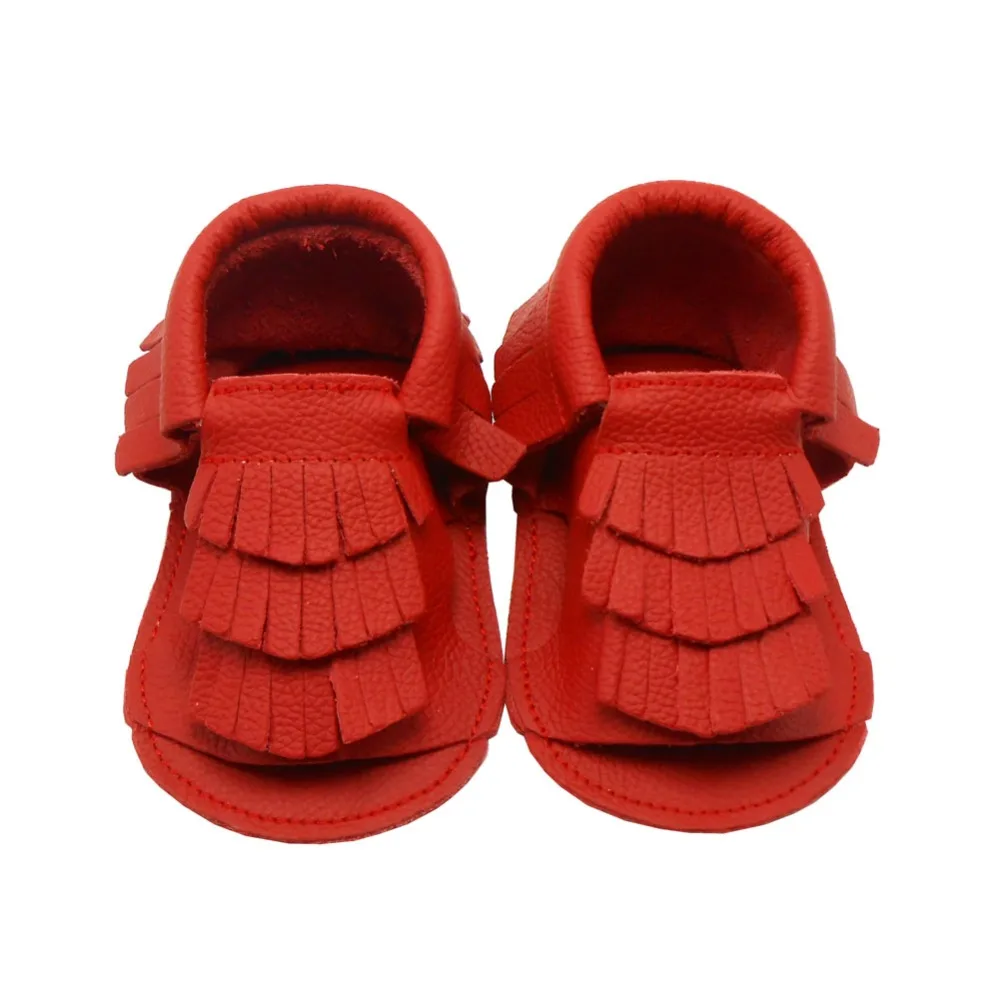 new soft sole leather baby shoes pumpkin brown 18-24m