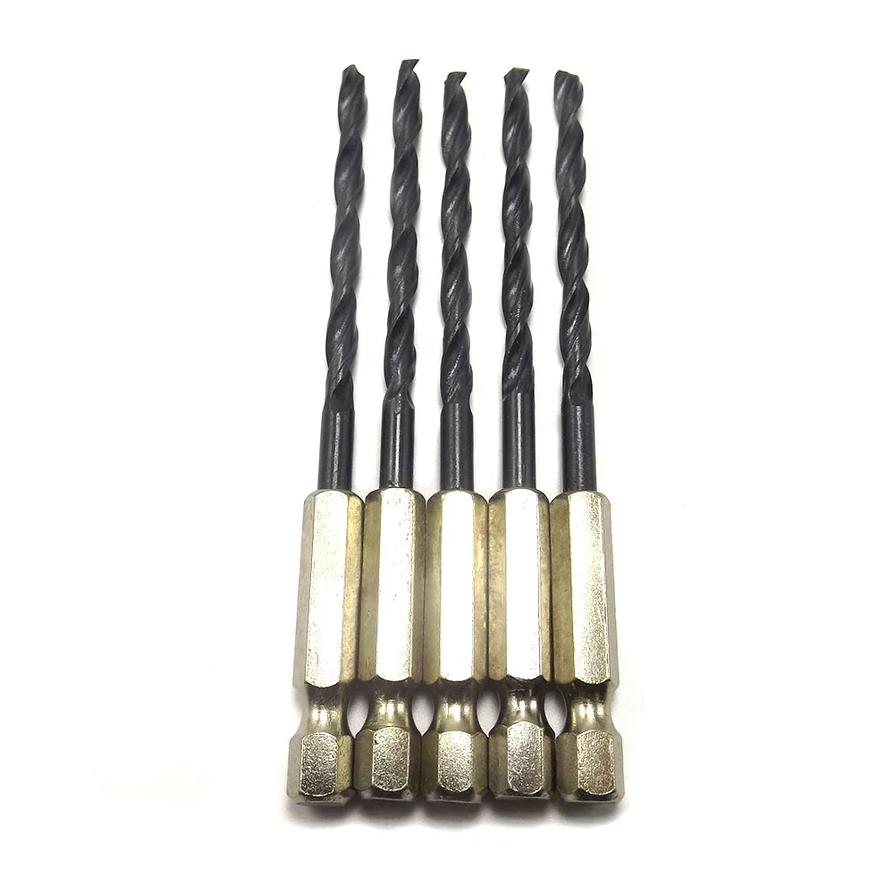 1.5-6.5mm Tungsten Carbide Twist Drill Bits Power Tools High Speed Steel HSS Titanium Coated Drill Bit Set 1/4 Hex Shank