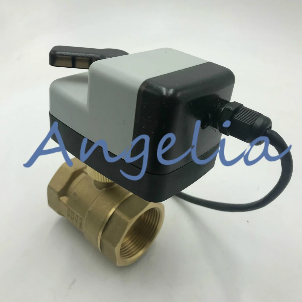 

AC110-220V (Universal) G1/2" BSP DN15 Brass 2 Way Manual and Automatic Motorized Ball Valve Electrical Actuator Normally Open