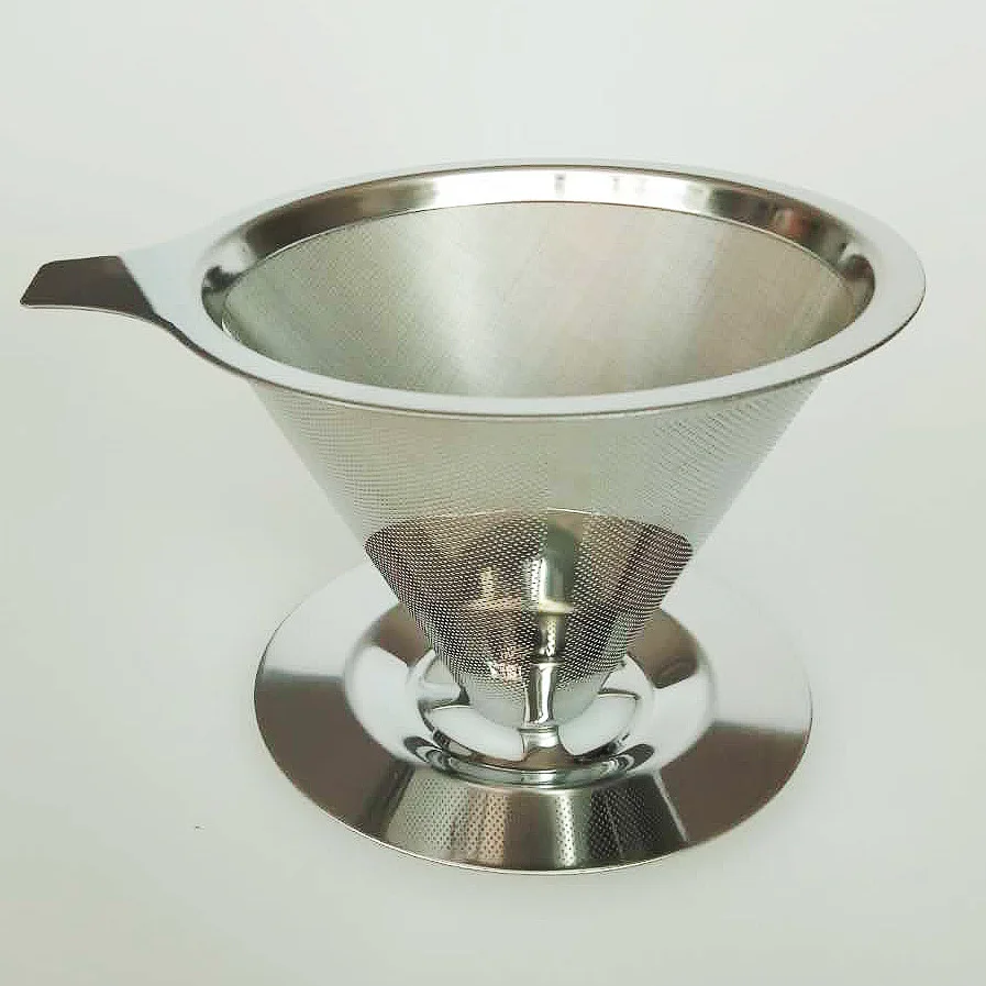 Stainless Coffee Filter Coffee Dripper Pour Over Coffee Maker Fine Mesh