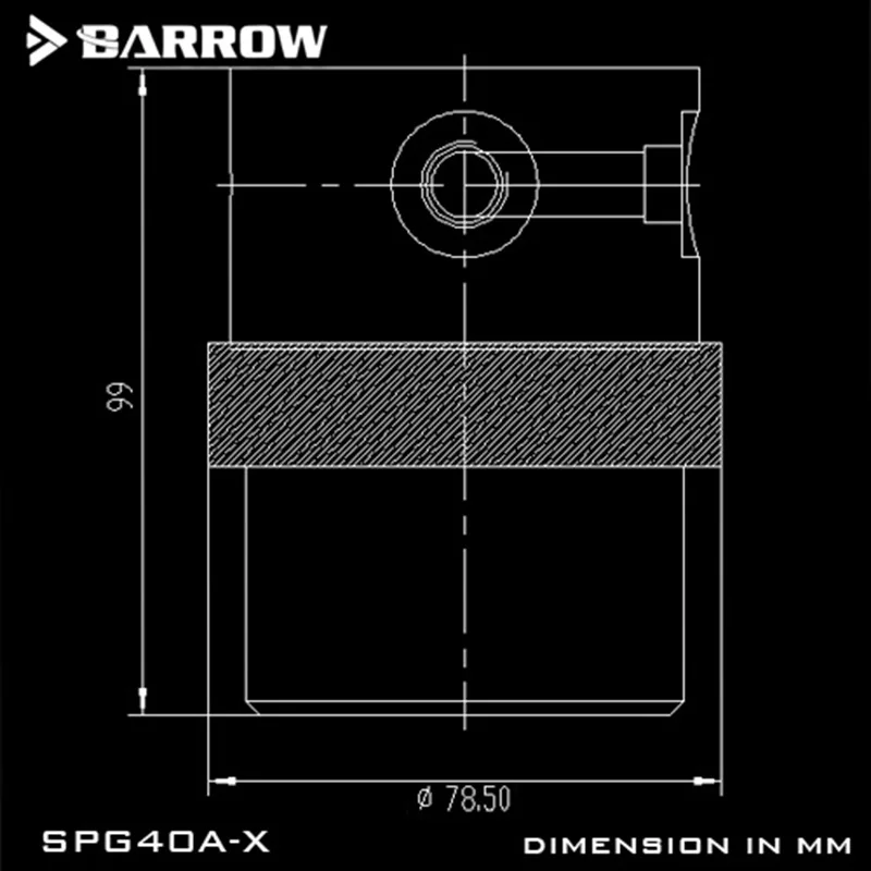 Курган SPG40A-X, 18 Вт PWM Комбинации женские туфли-лодочки, белые резервуаров, вакуумный насос-резервуар Комбинации, 90/130/210 мм резервуар компонент