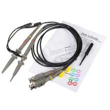 P6100 2 pçs de alta qualidade kit osciloscópio sonda 1x10x100 mhz jacaré clipe teste sonda sonda osciloscopio
