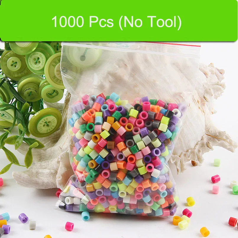 

1000Pcs/set Column Shape Magic Water Spray Beads Puzzel Toys For Children DIY Handmade Beads Puzzle Box Toys Supplement Gift