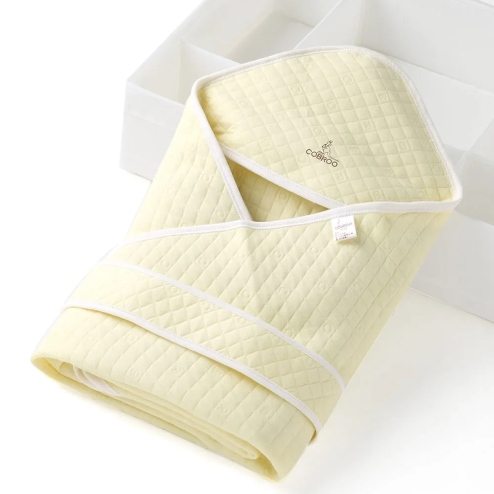 COBROO детское одеяло пеленать новорожденного для весна/осень/зима 100% хлопок Твердые пеленание Sleepsack для 0-12 месяцев