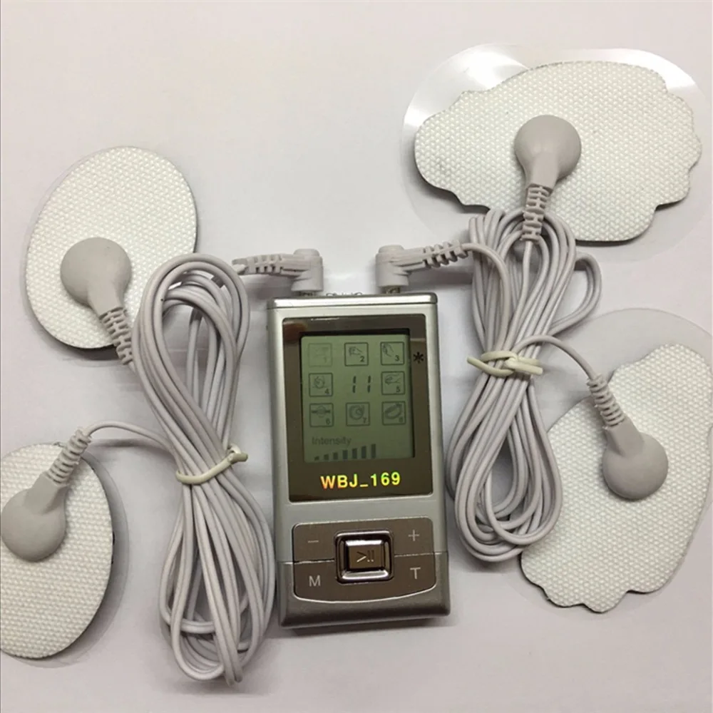 Health care Mini Portable Rechargeable Dual Input TENS Machine Digital