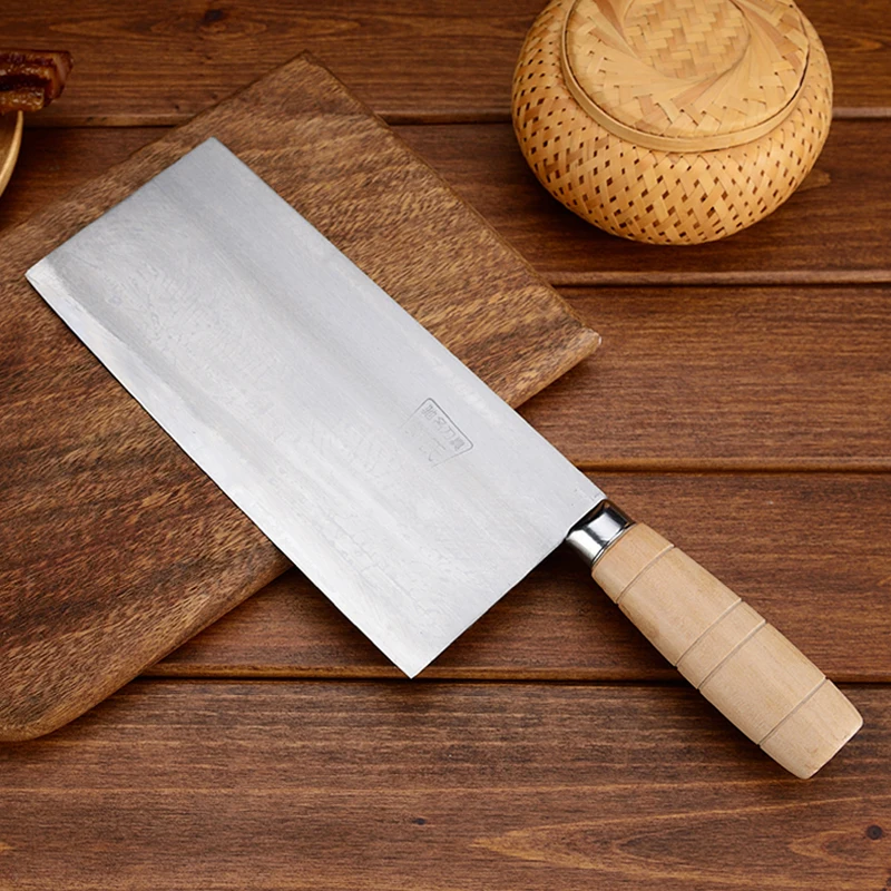 QinS Handmade Forged Kitchen Knife Mulberry Slicing Knife Professional Chinese Style Chef Cutting Meat Vegetable Knife Cleaver QinS Handmade Forged Kitchen Knife Mulberry Slicing Knife Professional Chinese Style Chef Cutting Meat Vegetable Knife Cleaver