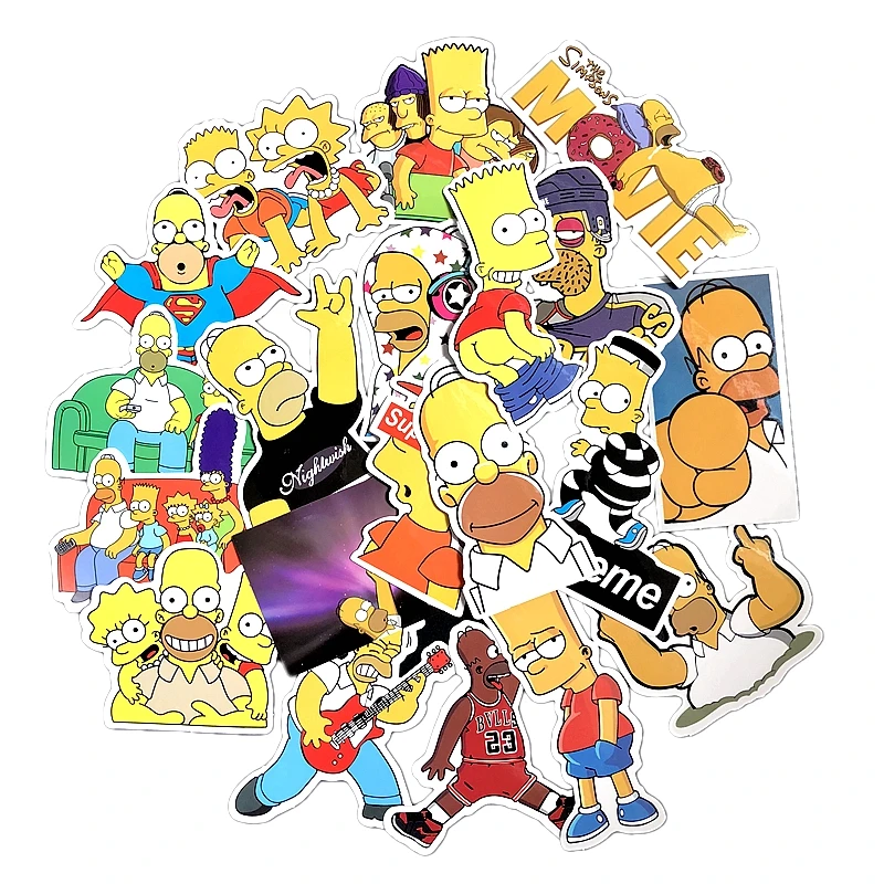 25-Pcs-Simpson-Cartoon-Waterproof-Stickers-For-Laptop-Car-Styling-Phone-Luggage-Bike-Motorcycle-Wall-Decal (3)