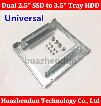 

Universal 2.5"SSD/Hard Drive to 3.5" Drive Bay Adapter Mounting Bracket HDD Converter Tray Dua; SSD HDD caddy