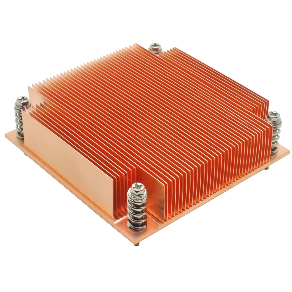 Radiador Dissipador de Calor para Cpu Servidor 1u para Intel Core Xeon Lga 1155 1156 1150 1151 Computador Industrial Resfriamento Passivo