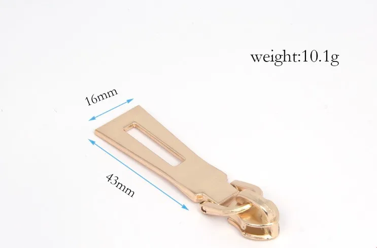 

5# Fashioned luggage key locking zipper slider for handbag, special shape Metal Slider Pull Sewing Repair Replace Zipper Puller