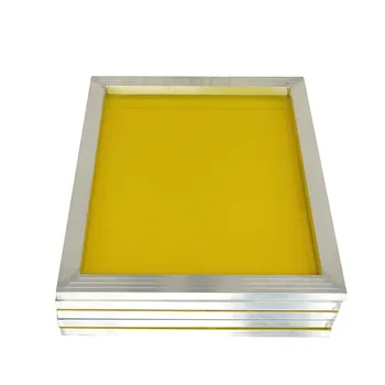 

1Pc 120t Mesh Reusable Aluminum Silk Screen Printing Frame 27x39cm With 300TPI Yellow Mesh for Making Stencil