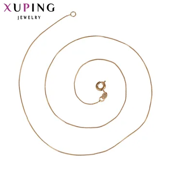 

Xuping Fashion Necklace New Design Big Long Necklace Gold Color Plated Necklace Women Chain Jewelry Top Sale Gift 42316