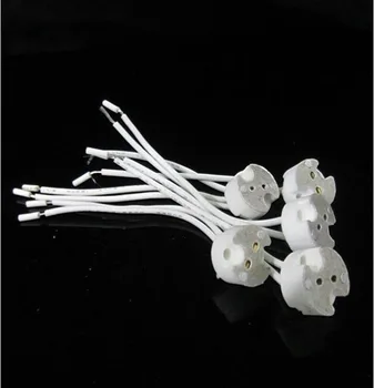 

MR16 Lamp Holder G4 G5.3 MR11 LED Light Holder Base Ceramics Socket 15CM 1000pcs