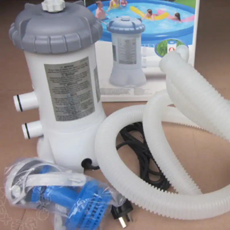 intex filtro de circulacion de agua para piscina bomba de filtro transparente de flujo limpiador de agua accesorio inflable para piscina c74001